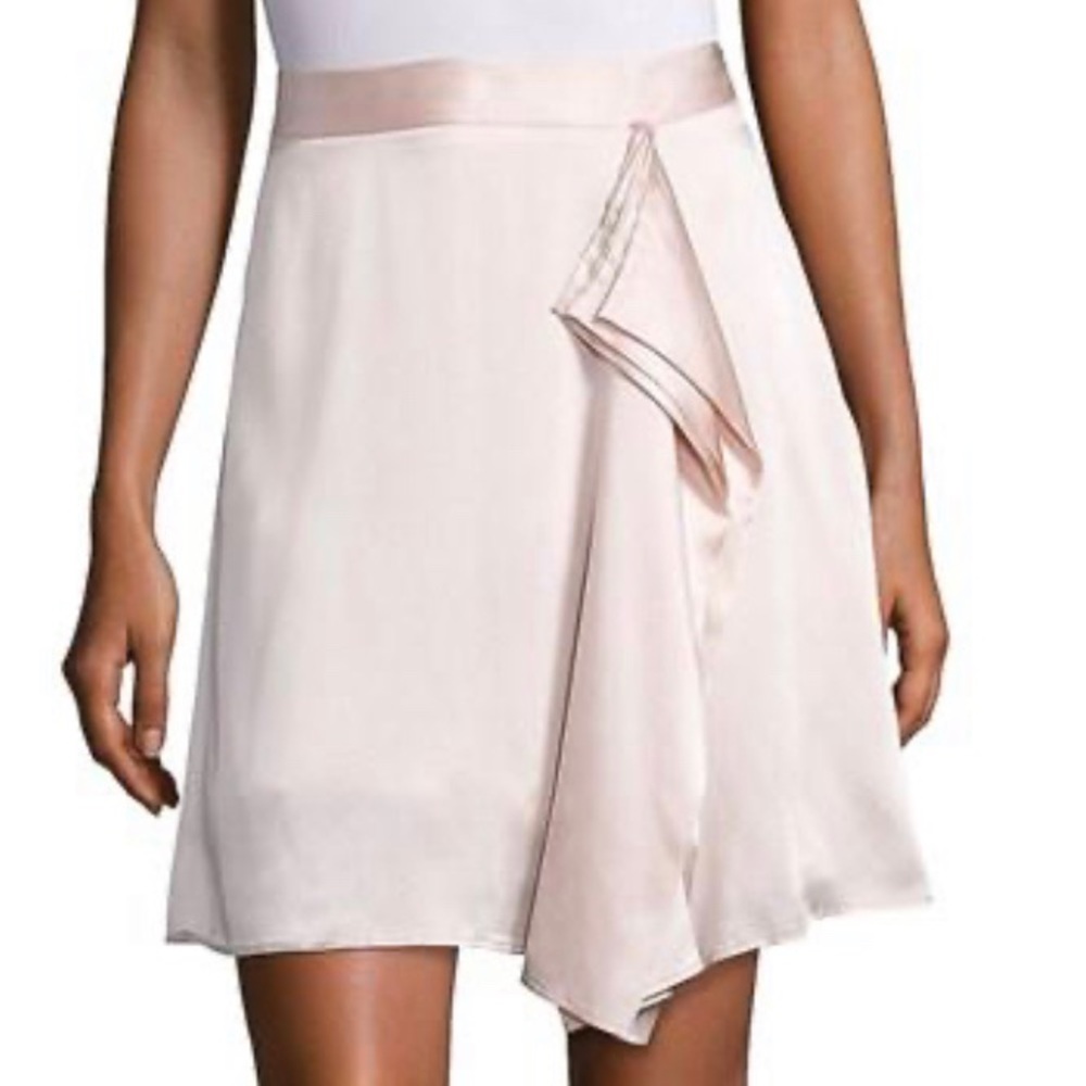 Public School Gina draped silk skirt